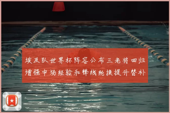 埃及队世界杯阵容公布三老将回归增强中场经验和锋线轮换提升替补实力